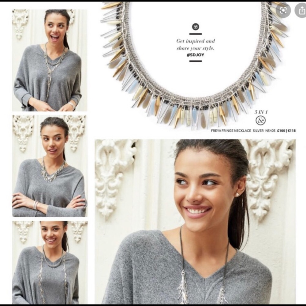 Stella & Dot Freya Fringe Necklace